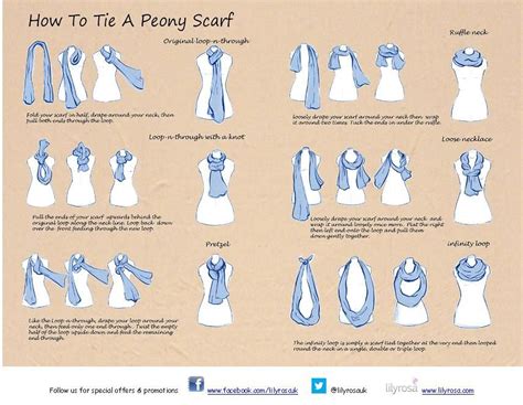 printable scarf tying instructions.